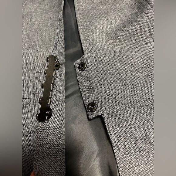 NWT TAHARI Arthur S. Levine Gray Skirt Suit Blazer Jacket Size 14 - Picture 6 of 12